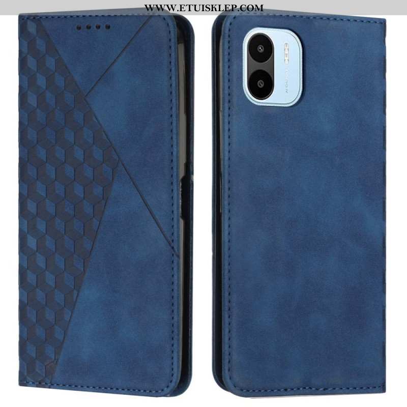 Etui Na Telefon do Xiaomi Redmi A1 Etui Folio Dotyk Skóry W Stylu Sześciennym